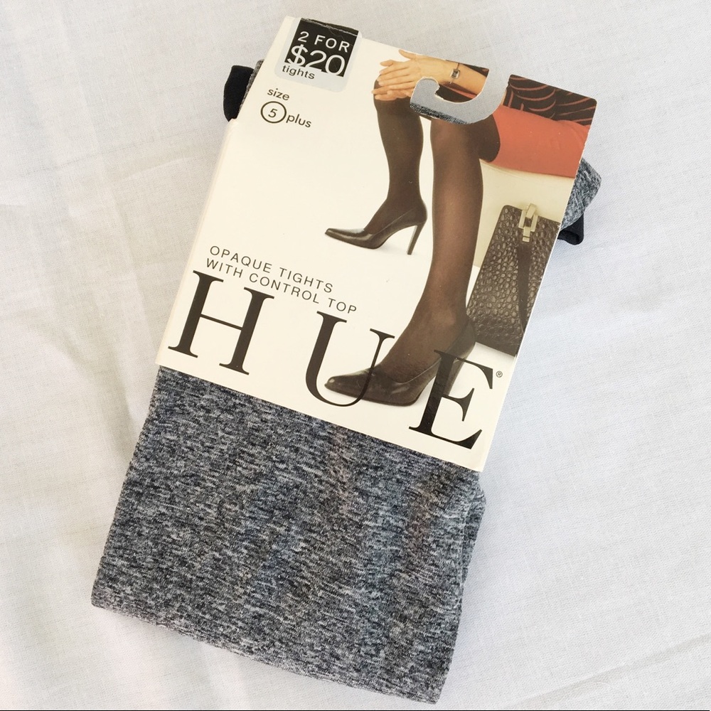 BRAND NEW HUE GRAY OPAQUE TIGHTS